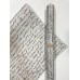 Сива крафт хартија со ракопис