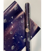 Сјајна хартија со бели ѕвезди