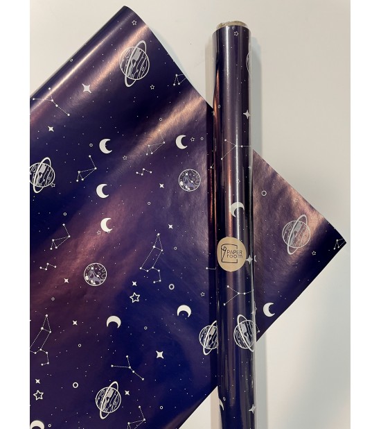 Сјајна хартија со бели ѕвезди